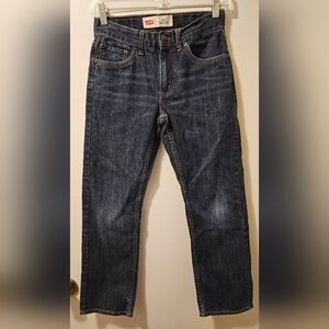 Levi's 505 Straight Dark Wash Jeans Boys Size 12Reg 26x26